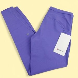 NWT Lululemon senseknit running hr tight leggings 28" charged indigo